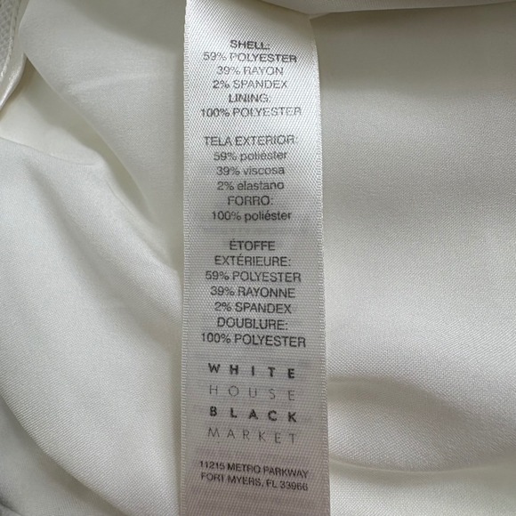 WHITE HOUSE BLACK MARKET The BOOT Womens Sailor Button Flare Pants White Size 10 - Picture 8 of 16